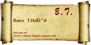 Basz Tibád névjegykártya